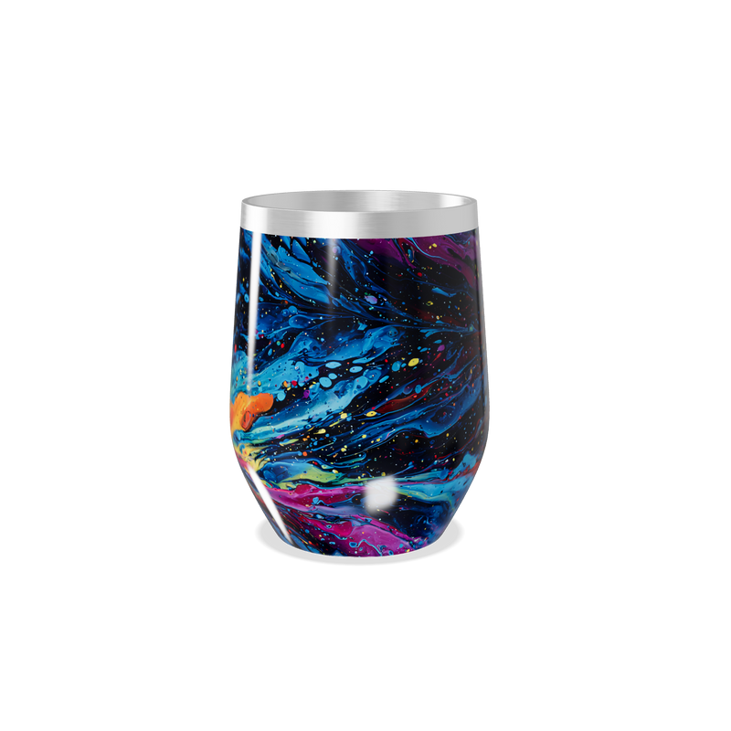 Copo Térmico Slim - Estampa Abstrata Colorida