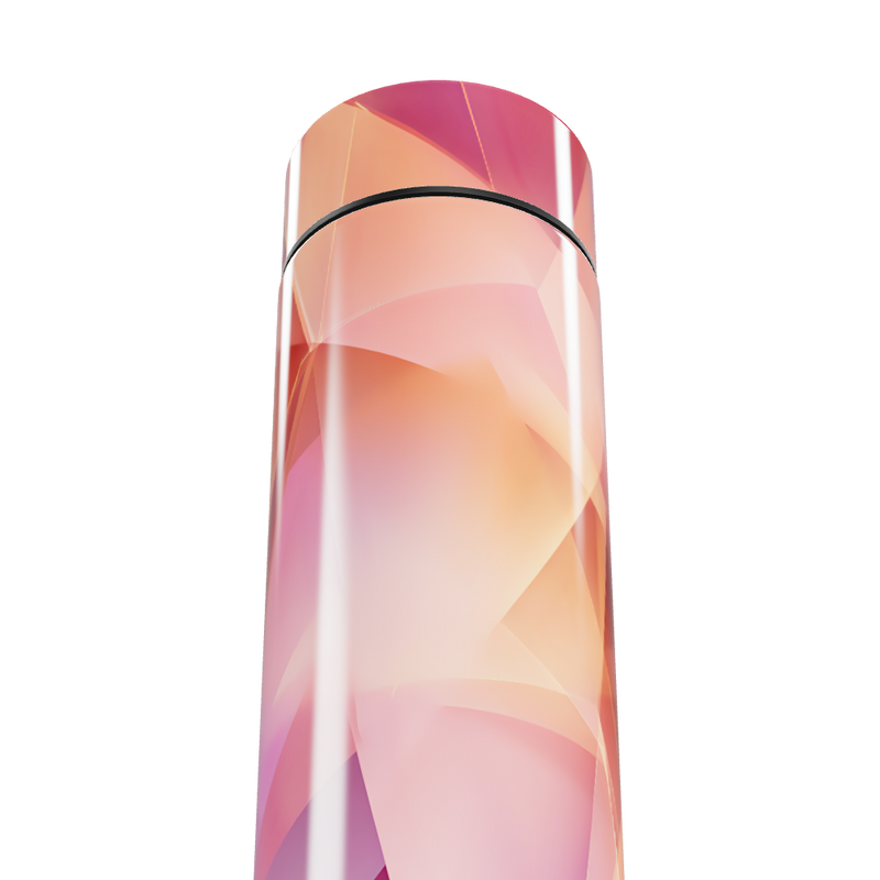 Garrafa Térmica Touch - Estampa Geométrica Rosa