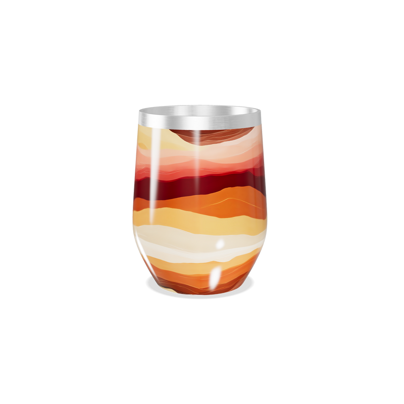 Copo Térmico Slim - Estampa Ondas Coloridas