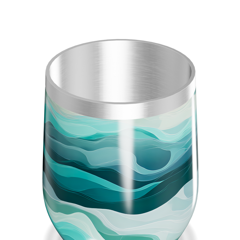 Copo Térmico Slim - Com Estampa Ondulada