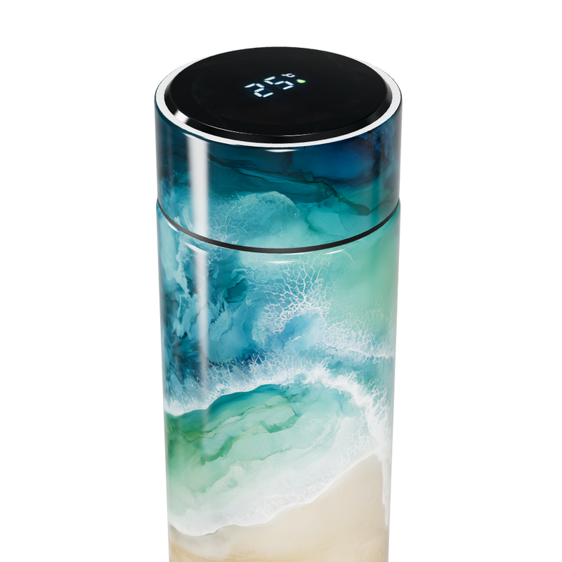 Garrafa Térmica Touch - Paisagem Oceânica