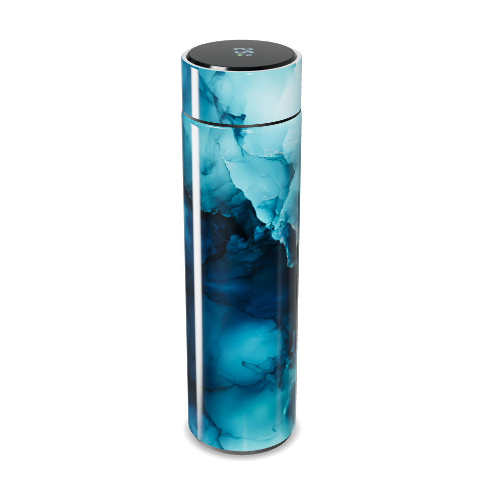 Garrafa Térmica Touch - Azul Marmorizado