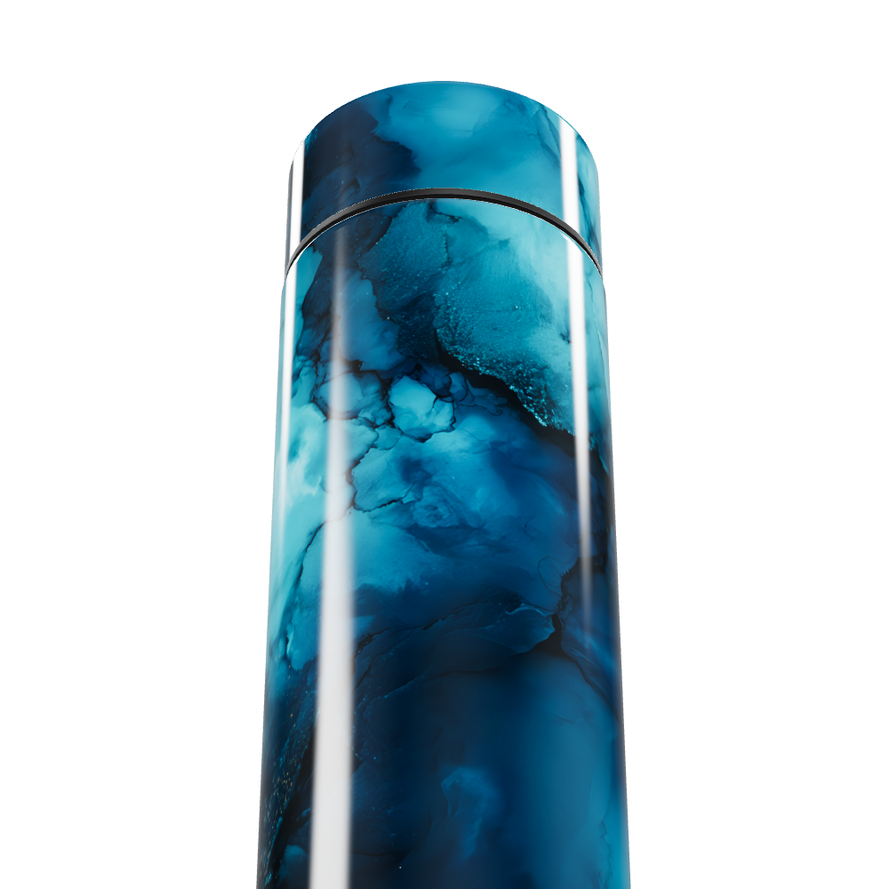 Garrafa Térmica Touch - Azul Marmorizado