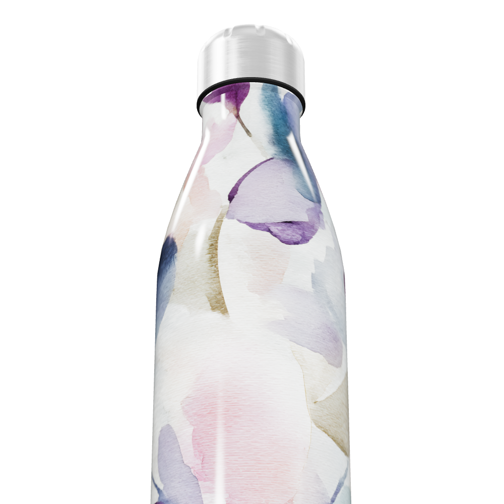 Garrafa Inox - Estampa Floral Aquarela