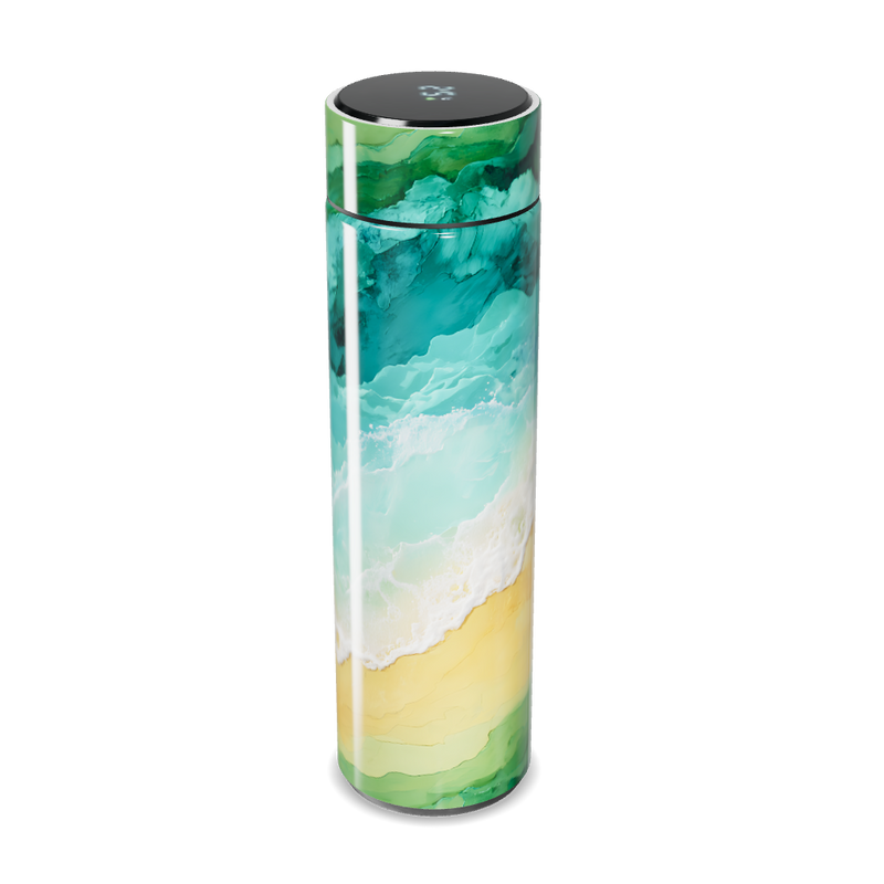 Garrafa Térmica Touch - Verde Marinho Estampada