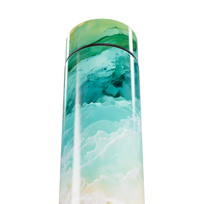 Garrafa Térmica Touch - Verde Marinho Estampada