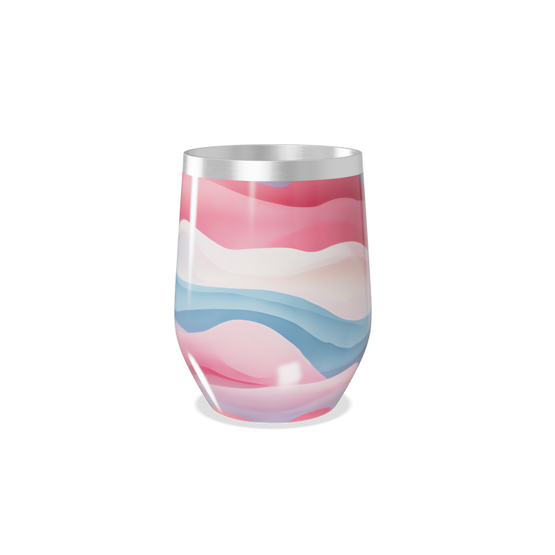 Copo Térmico Slim - Estampa Ondas Coloridas