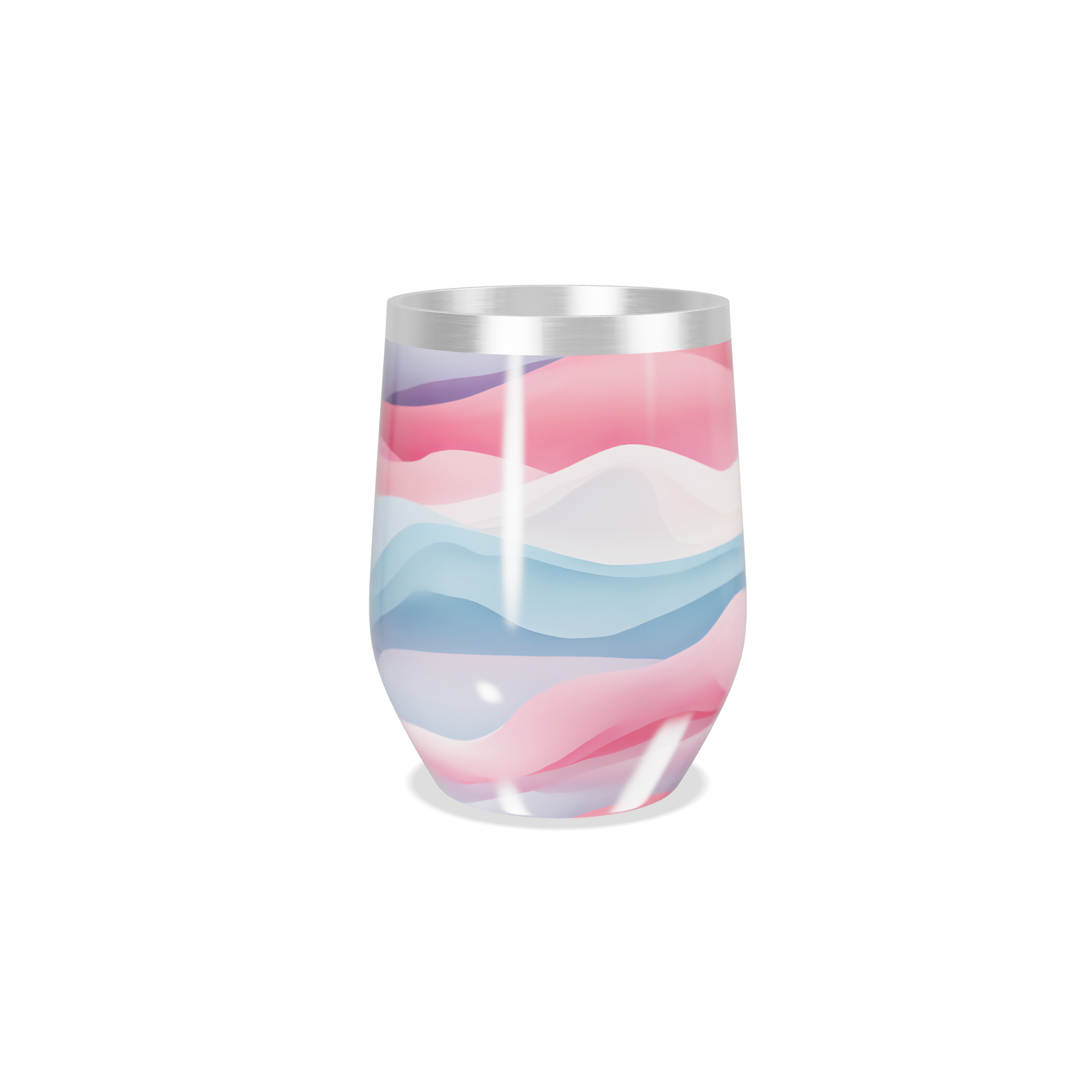 Copo Térmico Slim - Estampa Ondas Coloridas