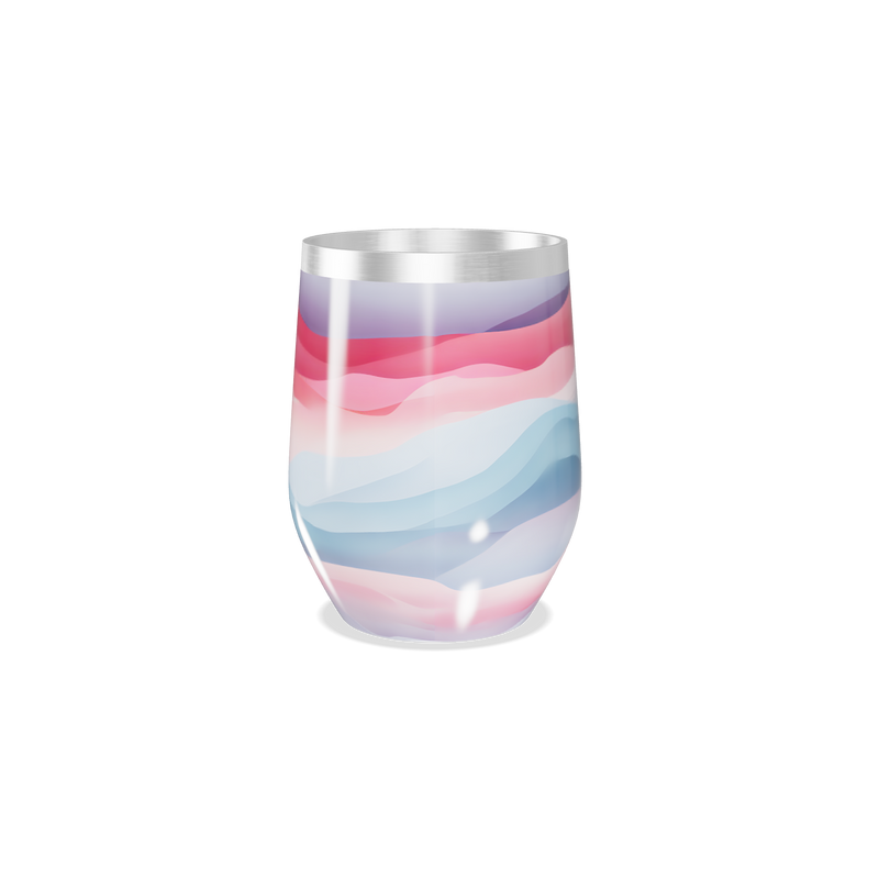 Copo Térmico Slim - Estampa Ondas Coloridas