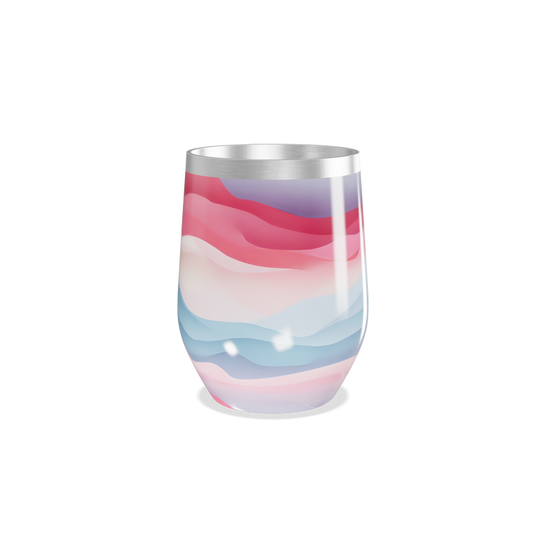 Copo Térmico Slim - Estampa Ondas Coloridas