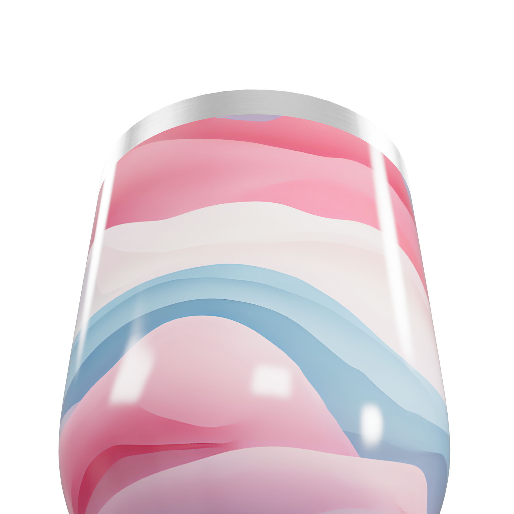 Copo Térmico Slim - Estampa Ondas Coloridas