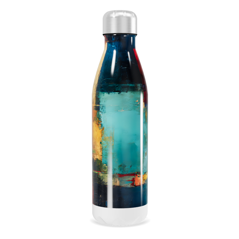 Garrafa Inox - Estampa Abstrata Colorida