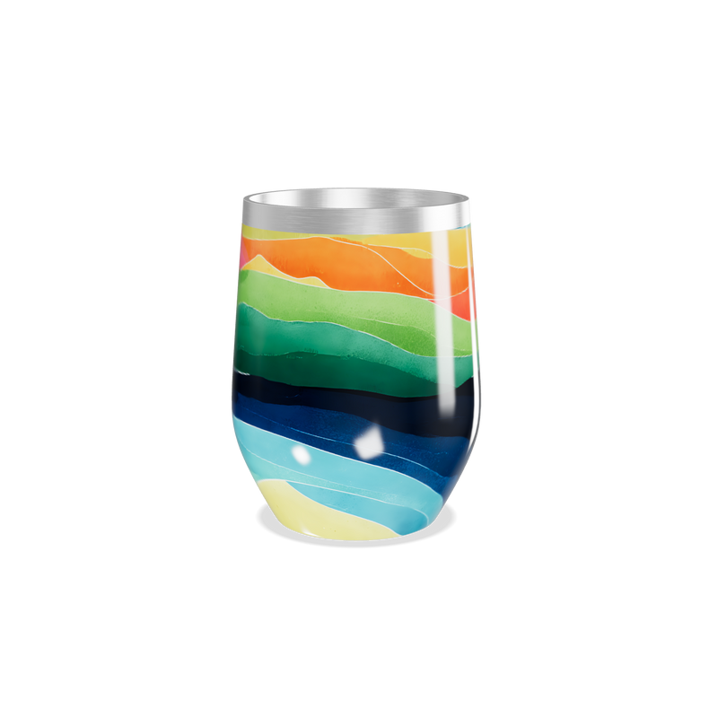 Copo Térmico Slim - Estampa Colorida Inox