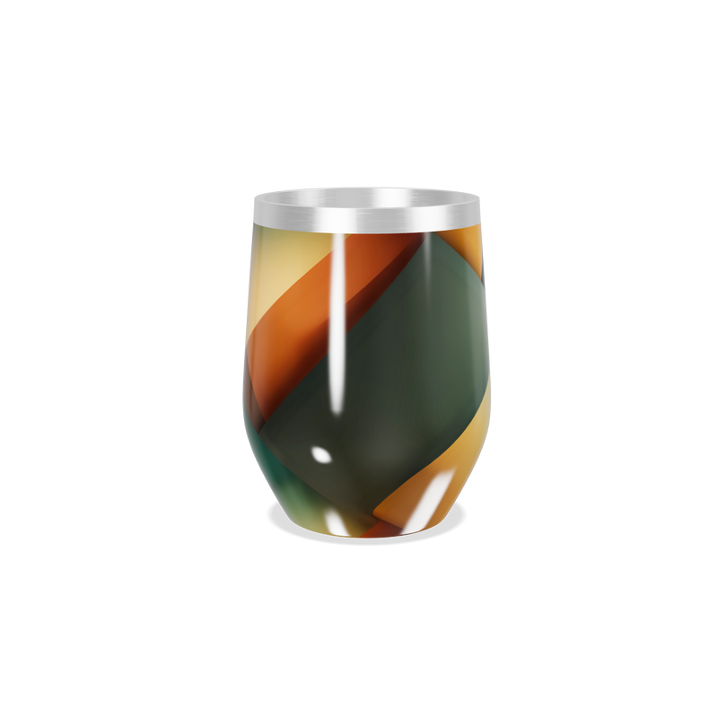 Copo Térmico Slim - Colorido Geométrico Aço