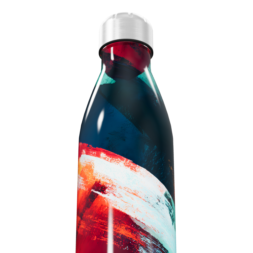 Garrafa Inox Estampada Colorida