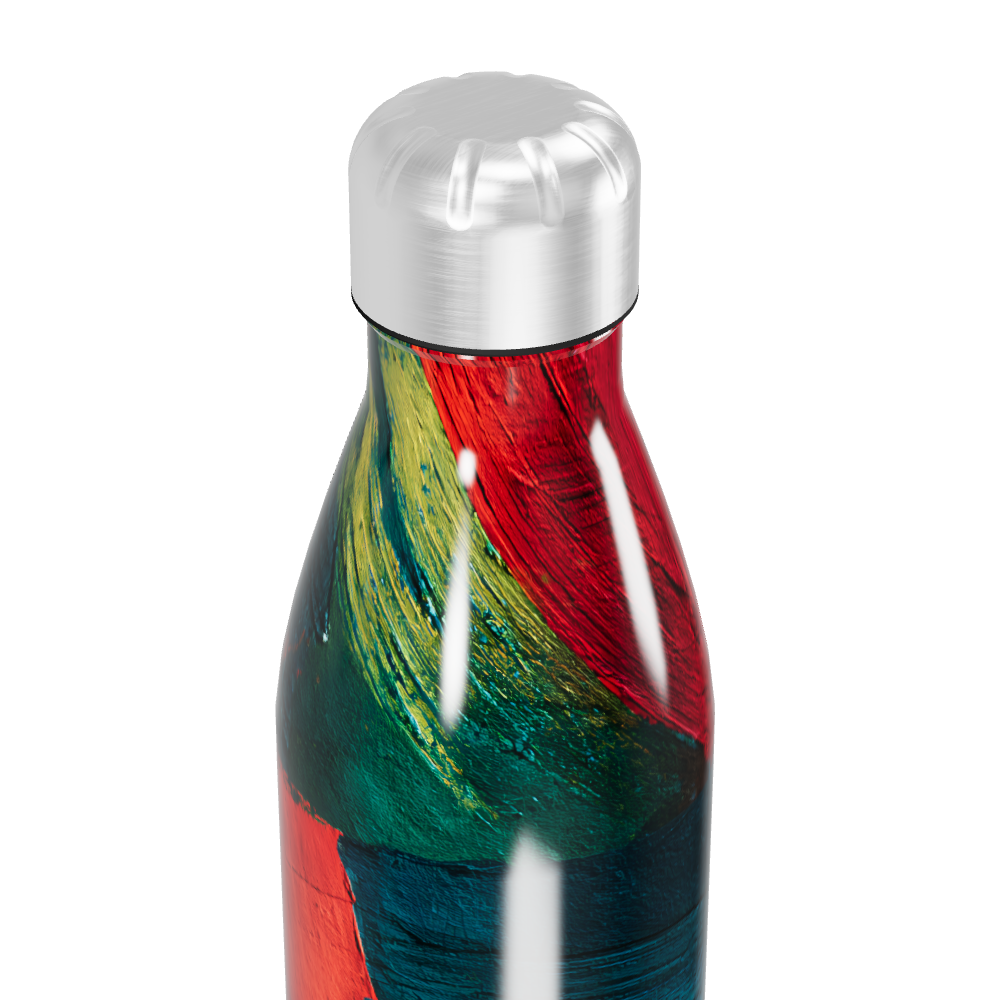 Garrafa Inox Estampada Colorida 500ml