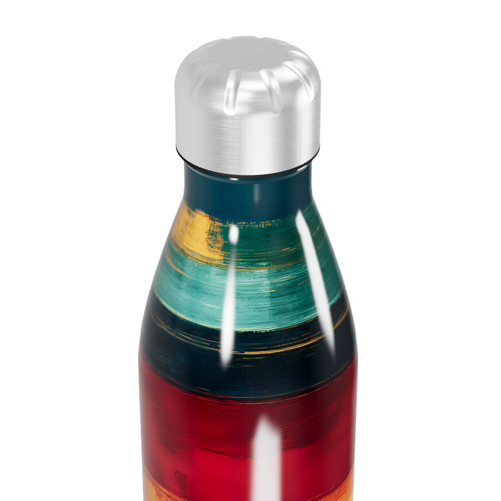 Garrafa Inox - Estampa Listrada Colorida