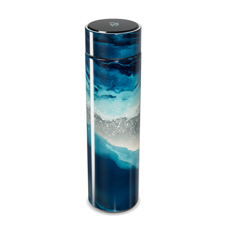 Garrafa Térmica Touch Azul Mármore Digital