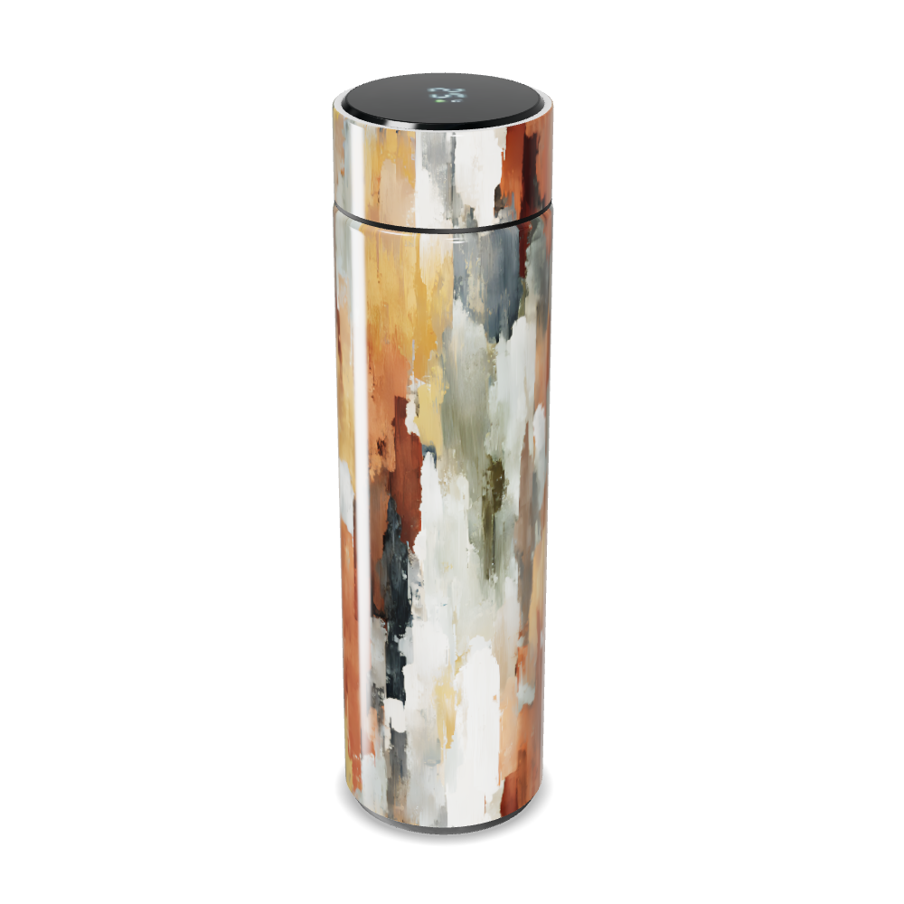 Garrafa Térmica Touch - Estampa Abstrata Colorida