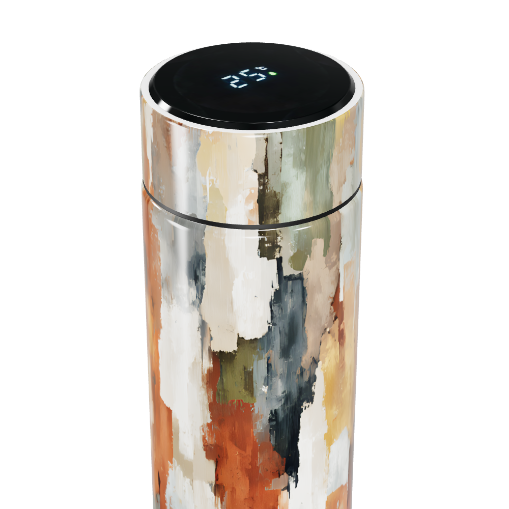 Garrafa Térmica Touch - Estampa Abstrata Colorida