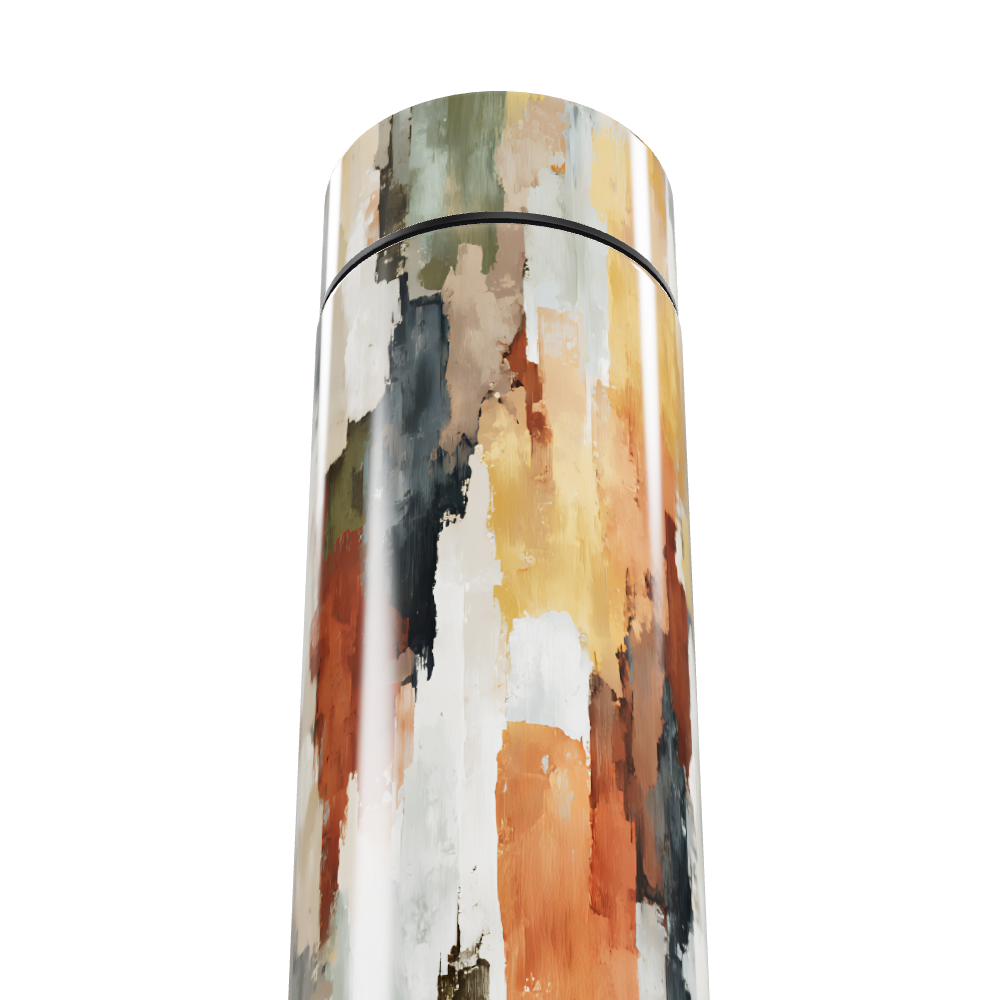 Garrafa Térmica Touch - Estampa Abstrata Colorida