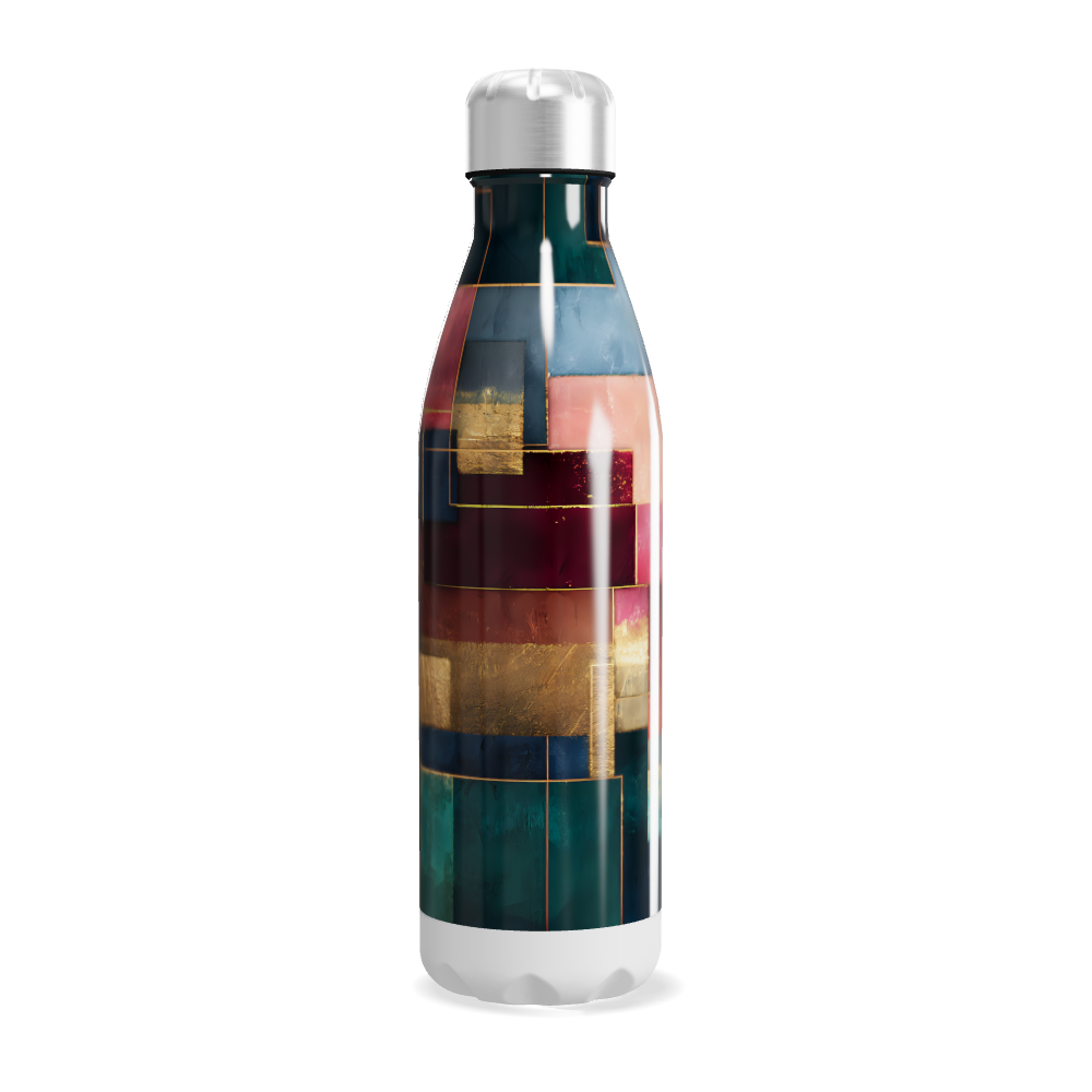 Garrafa Inox - Multicolorida Abstrata