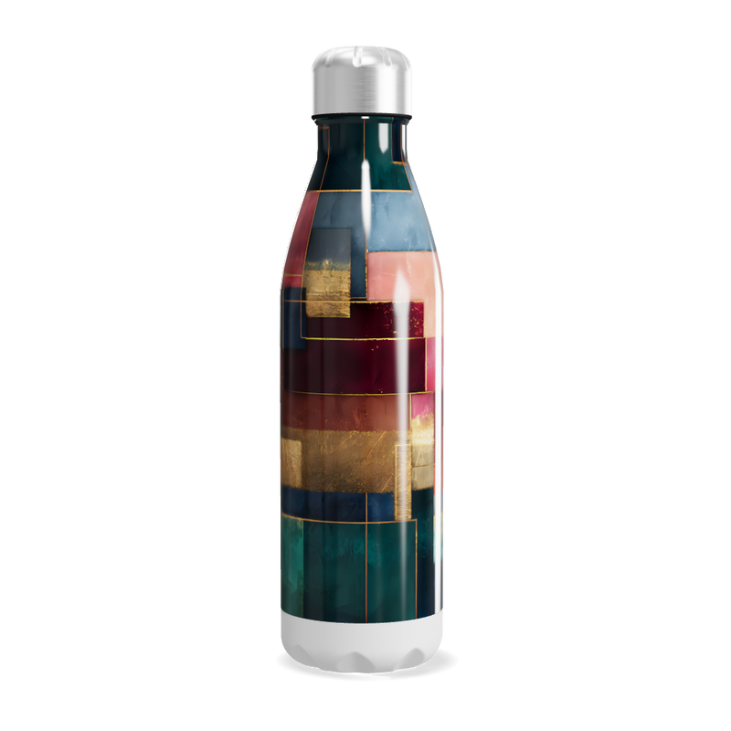 Garrafa Inox - Multicolorida Abstrata