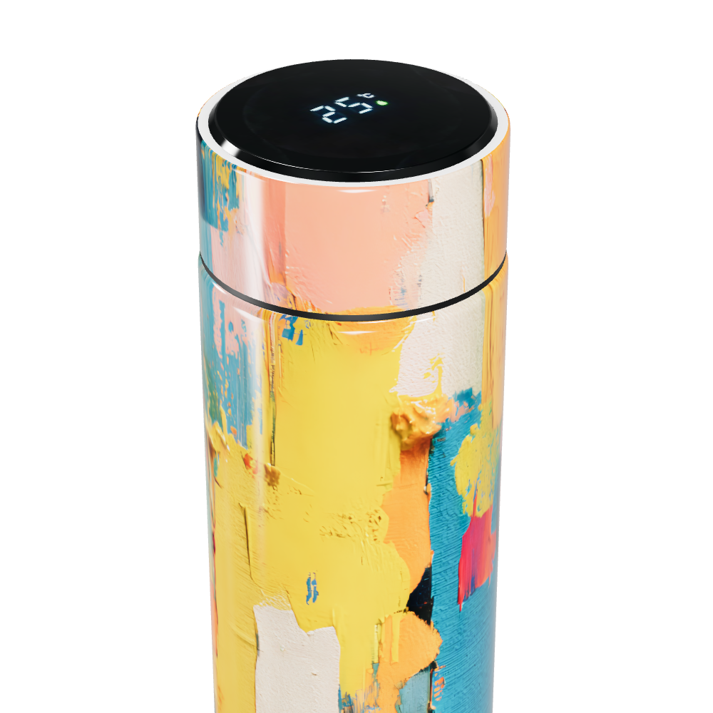 Garrafa Térmica Touch - Colorida com Tela LED