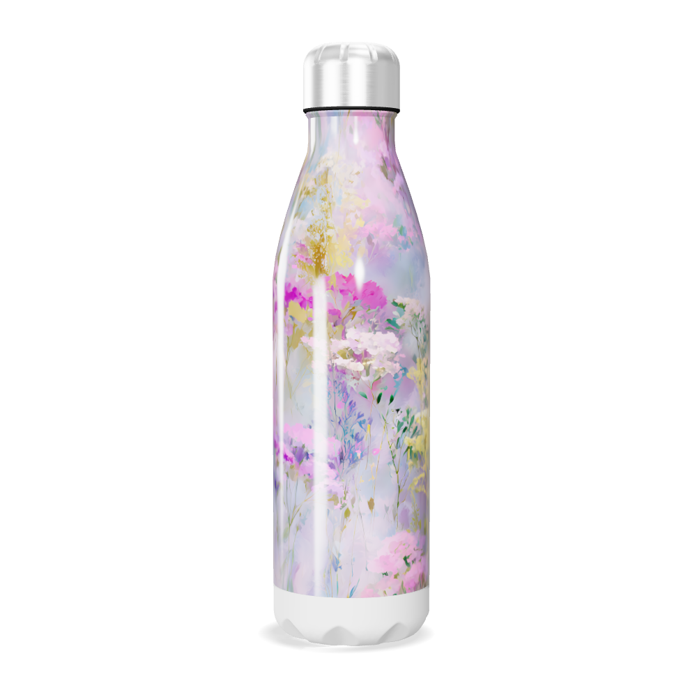 Garrafa Inox - Flores Coloridas