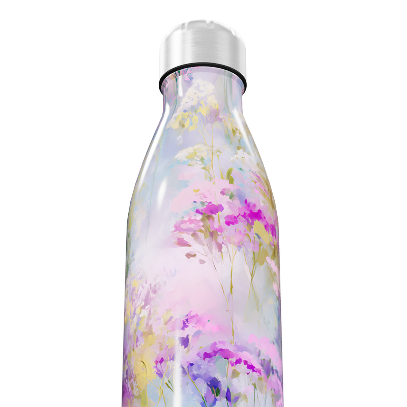 Garrafa Inox - Flores Coloridas