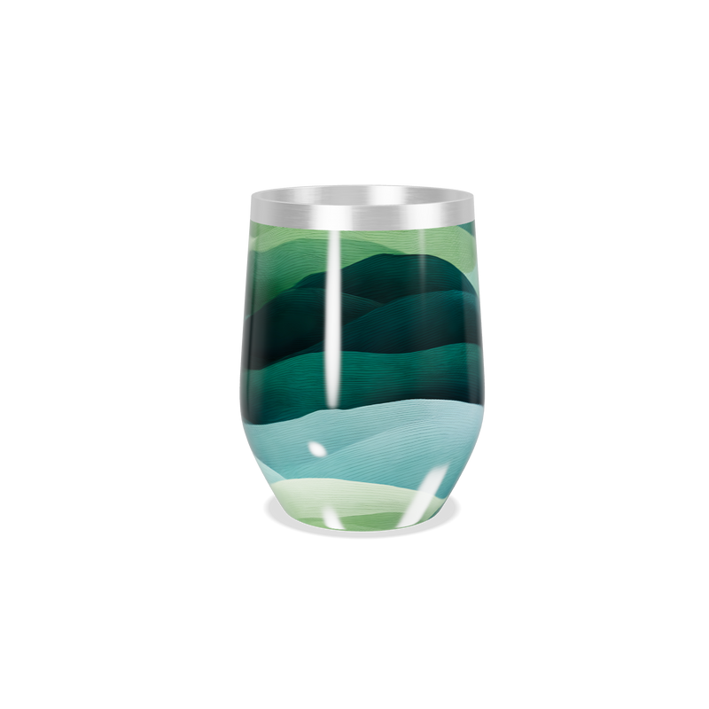 Copo Térmico Slim - Ondas Verdes Aço Inox