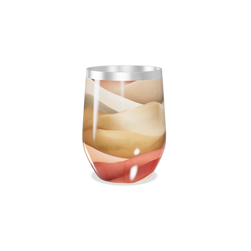 Copo Térmico Slim - Ondas Multicoloridas aço inox