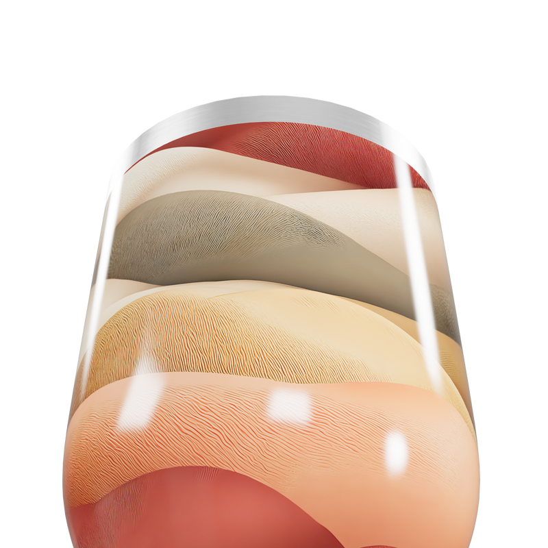 Copo Térmico Slim - Ondas Multicoloridas aço inox