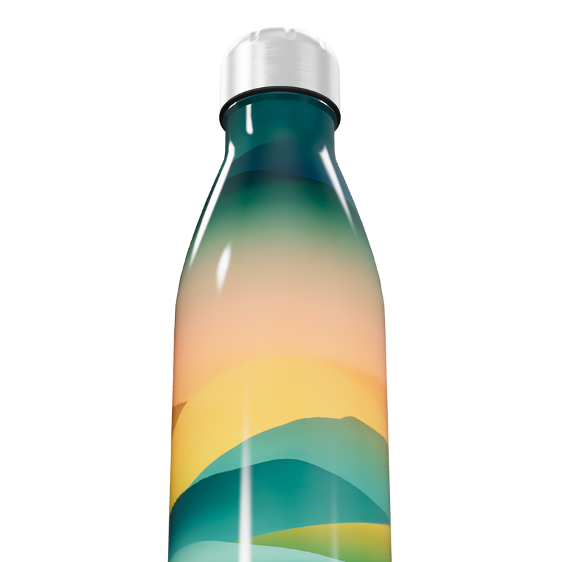 Garrafa Inox - Estampa Degradê Colorida