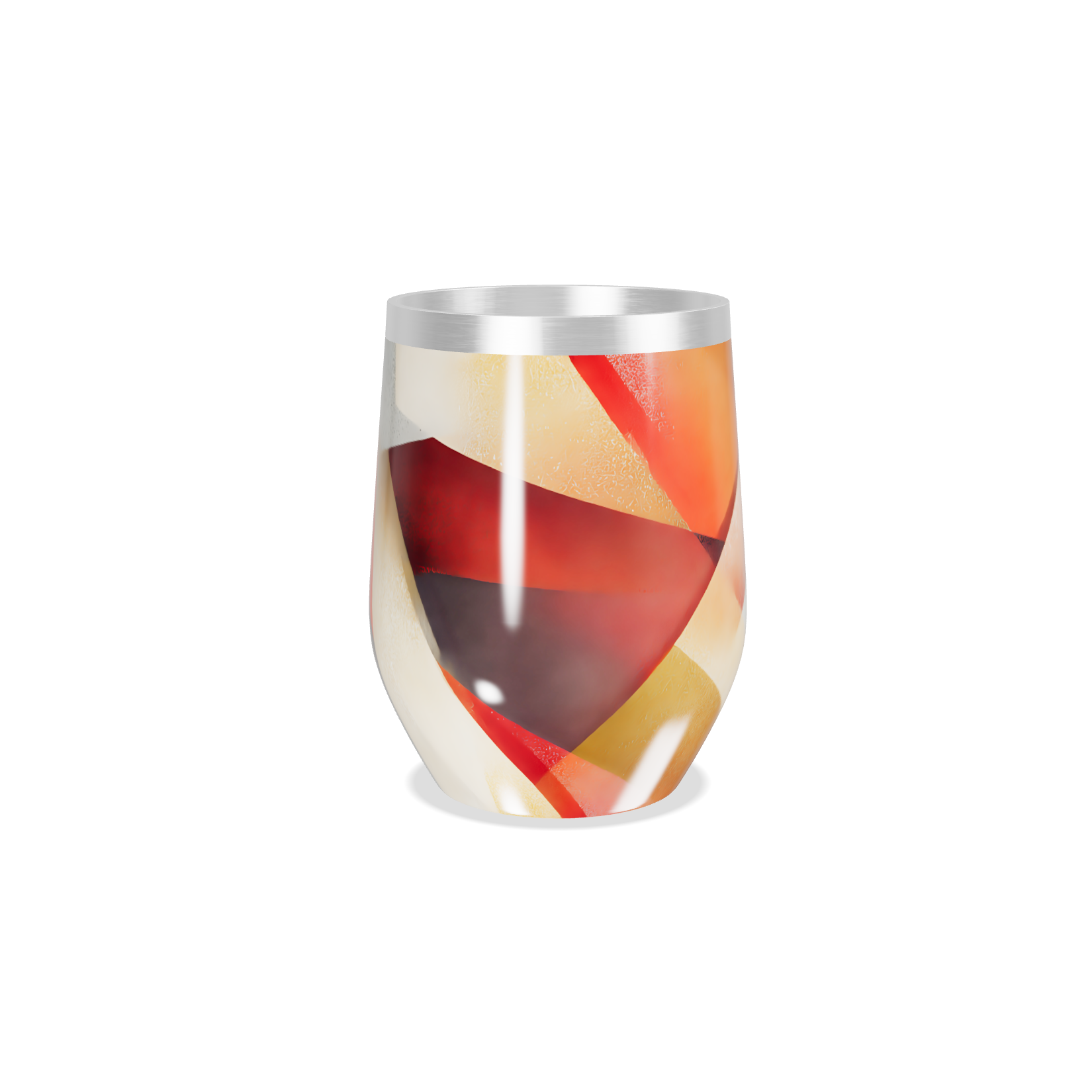 Copo Térmico Slim - Estampa Geométrica Colorida