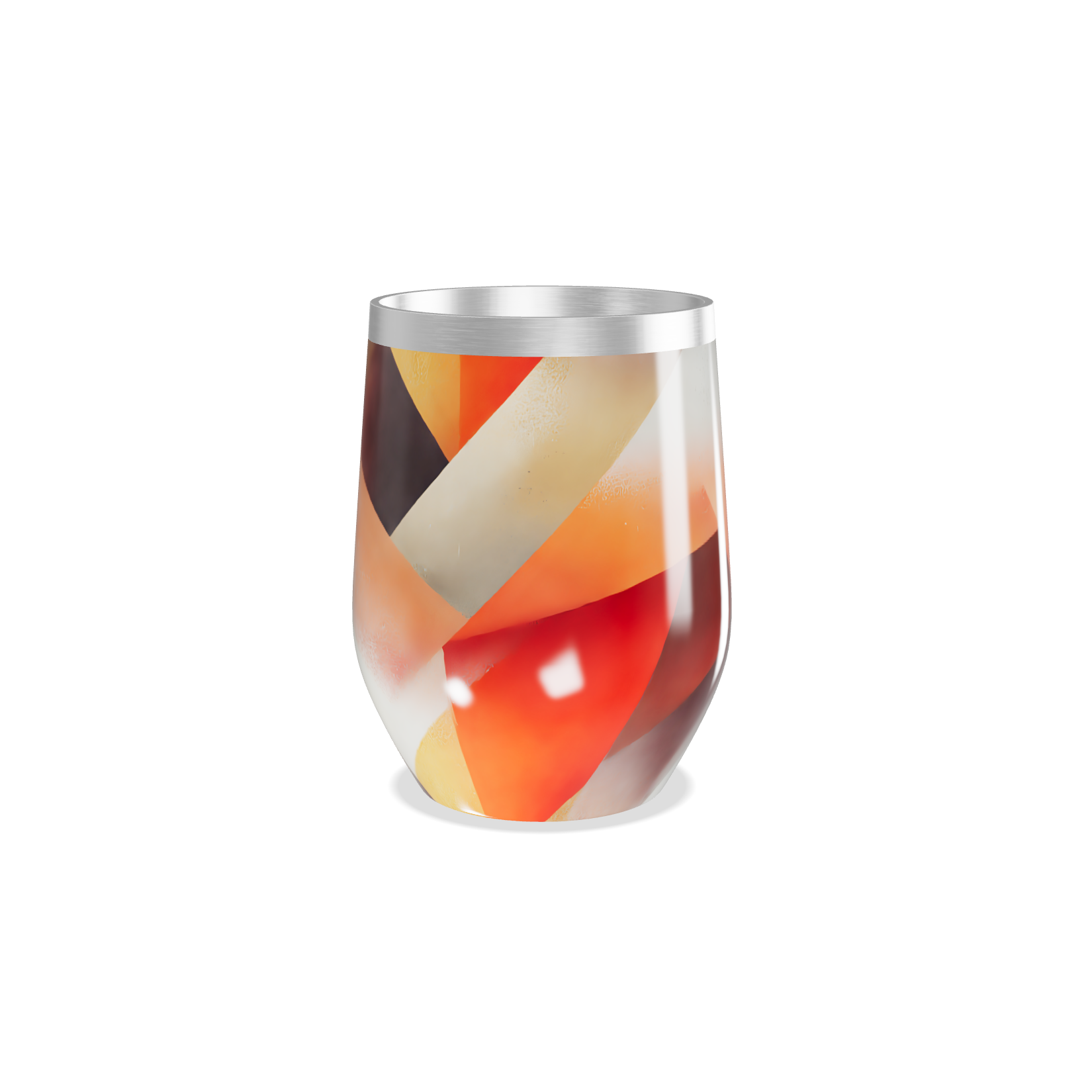 Copo Térmico Slim - Estampa Geométrica Colorida