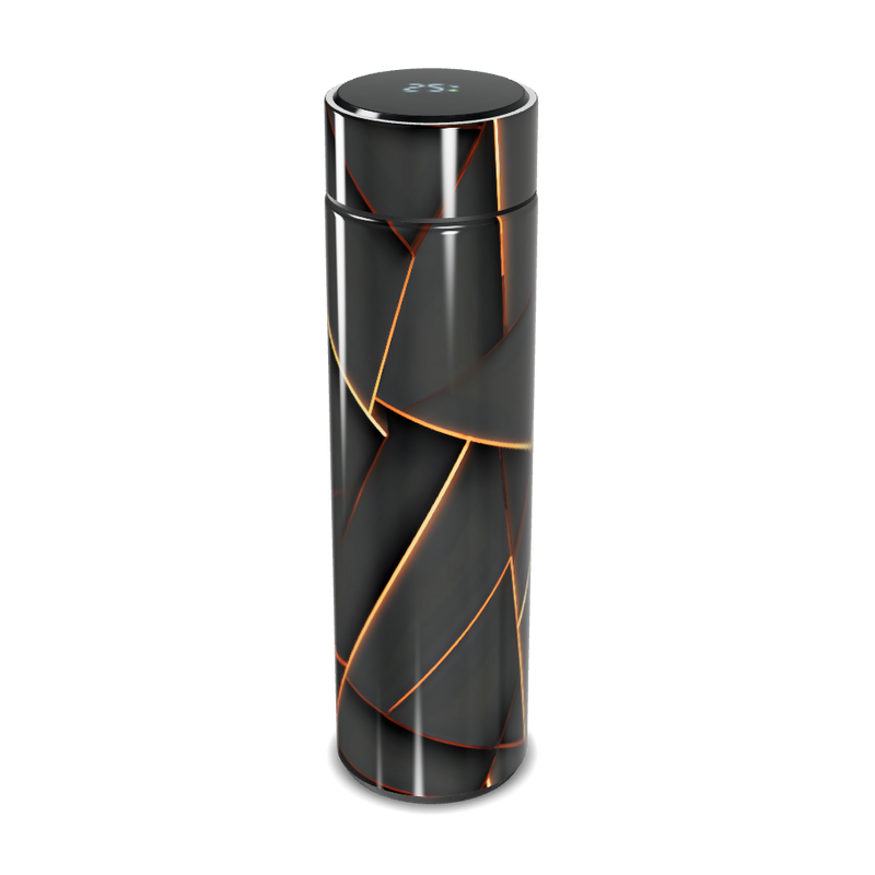 Garrafa Térmica Touch - Preto Design Geométrico