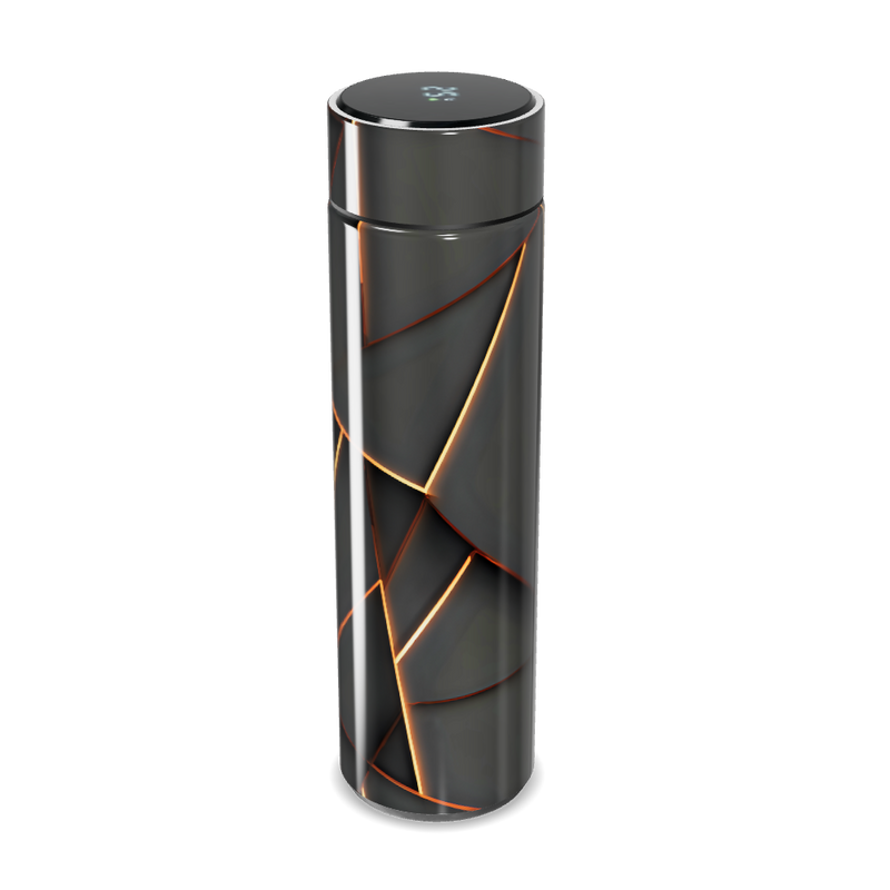 Garrafa Térmica Touch - Preto Design Geométrico