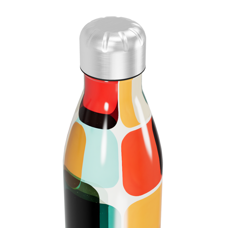 Garrafa Inox - Estampa Colorida Retrô