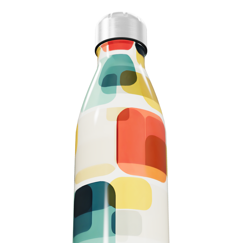 Garrafa Inox Estampada Colorida 750ml