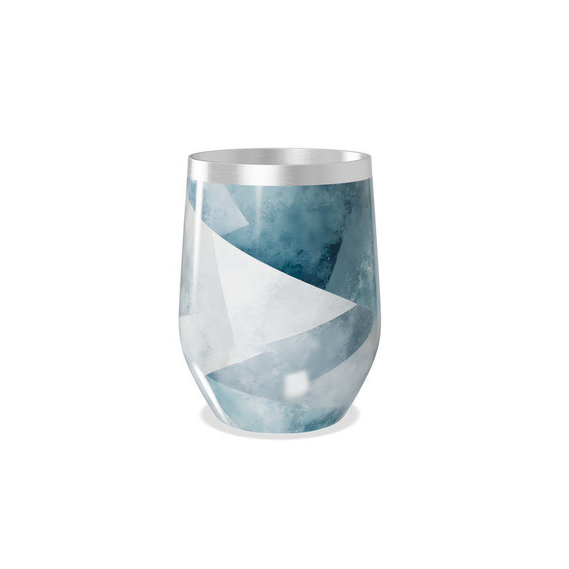 Copo Térmico Slim - Azul Marmorizado Inox