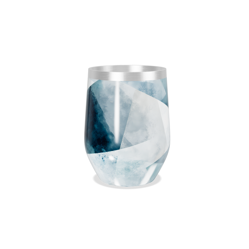 Copo Térmico Slim - Azul Marmorizado Inox