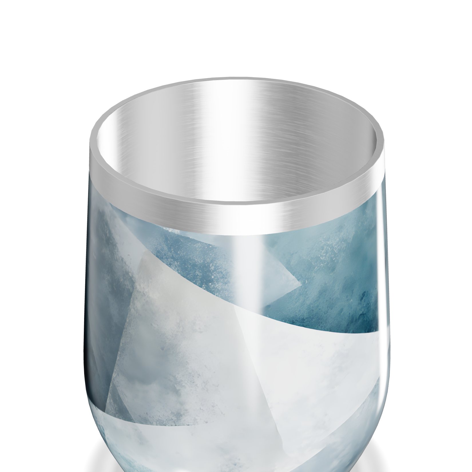 Copo Térmico Slim - Azul Marmorizado Inox