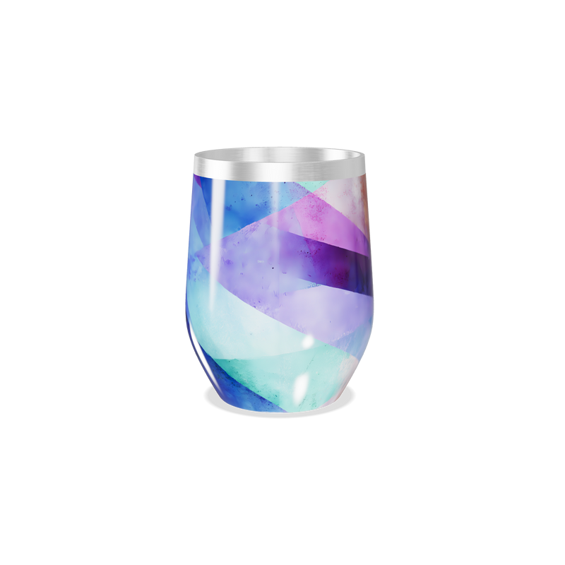 Copo Térmico Slim - Estampa Geométrica Colorida