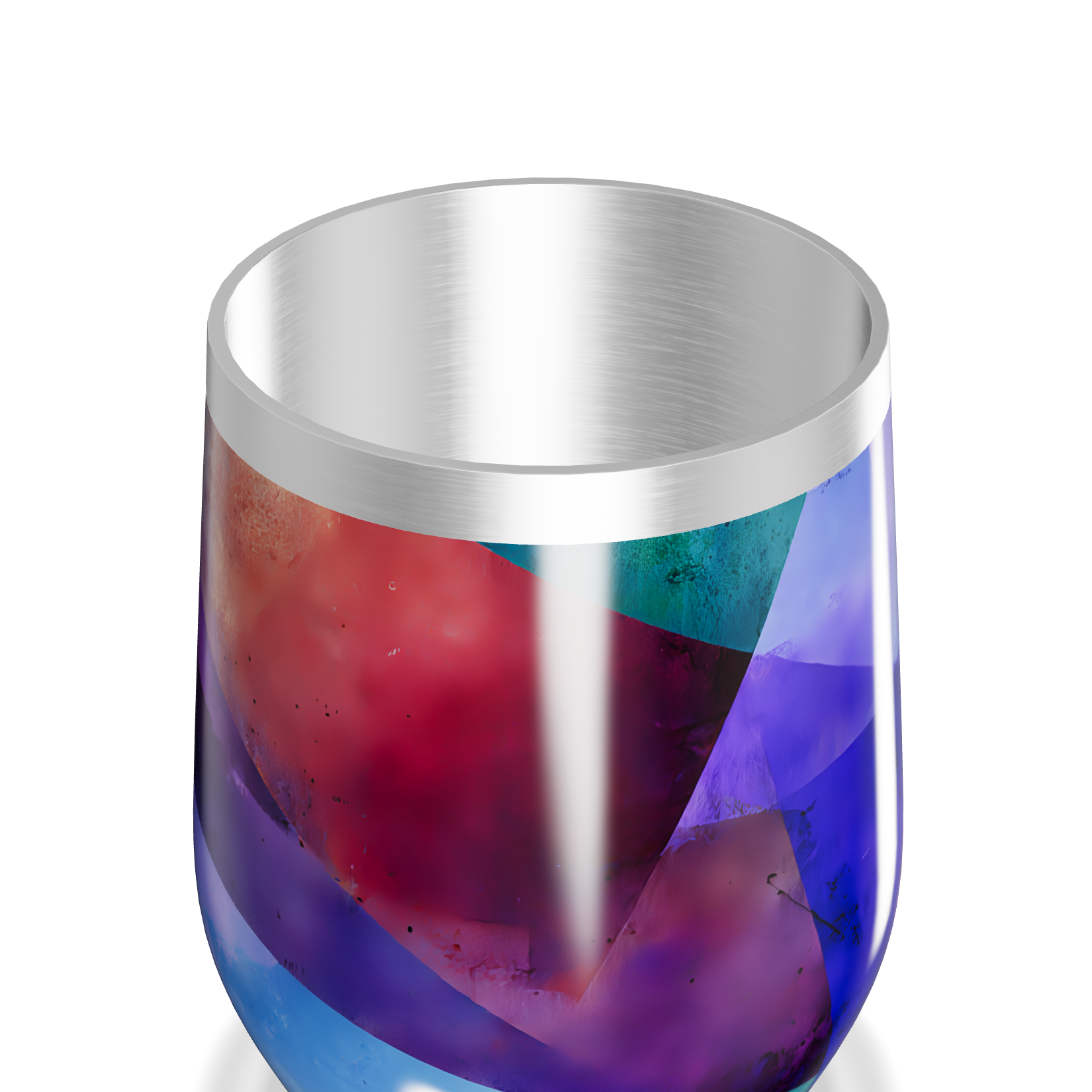 Copo Térmico Slim - Estampa Geométrica Colorida