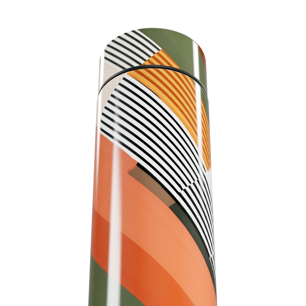 Garrafa Térmica Touch - Estampa Colorida Linhas