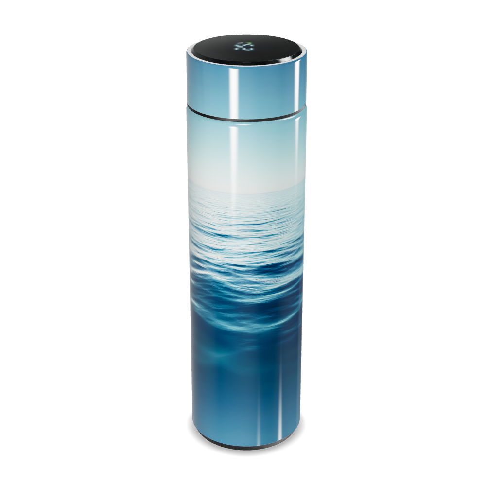 Garrafa Térmica Touch - Azul Oceano com LED