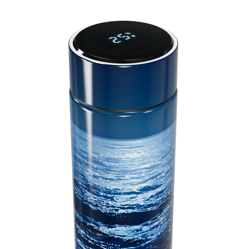 Garrafa Térmica Touch - Azul com Display Digital