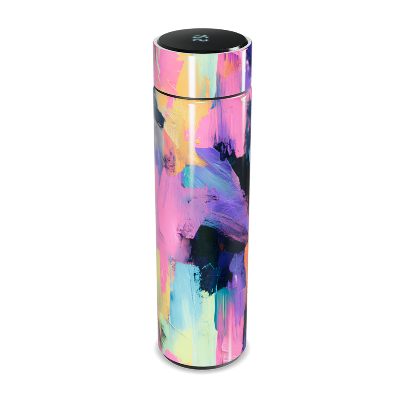 Garrafa Térmica Touch - Estampa Colorida Abstrata