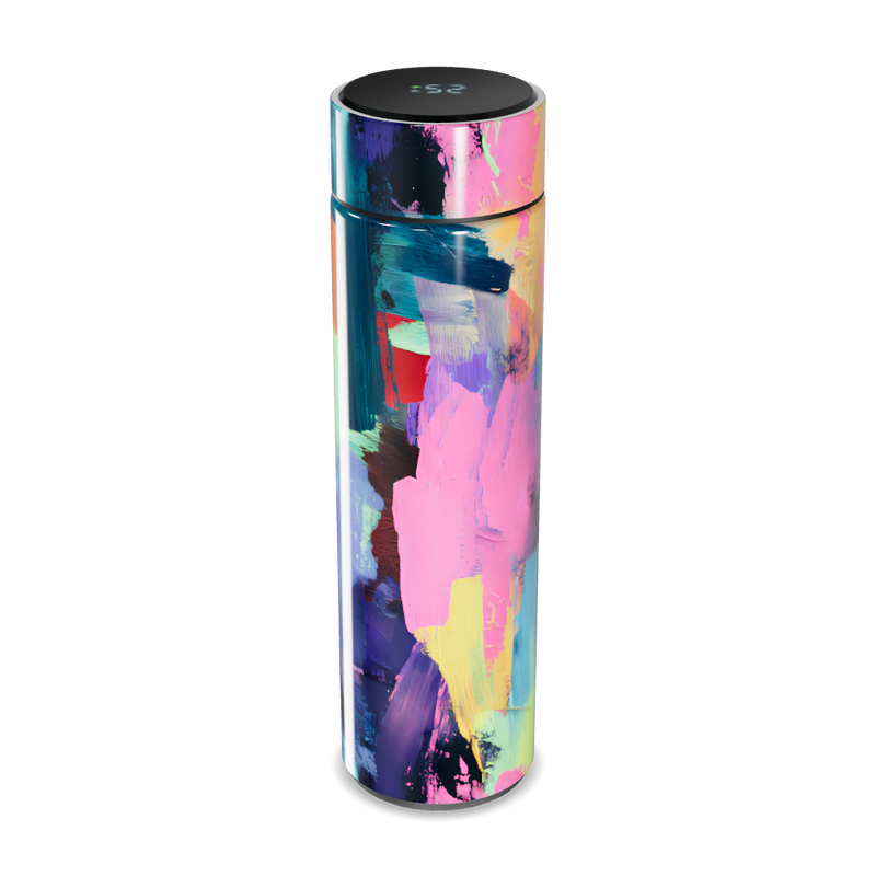 Garrafa Térmica Touch - Estampa Colorida Abstrata